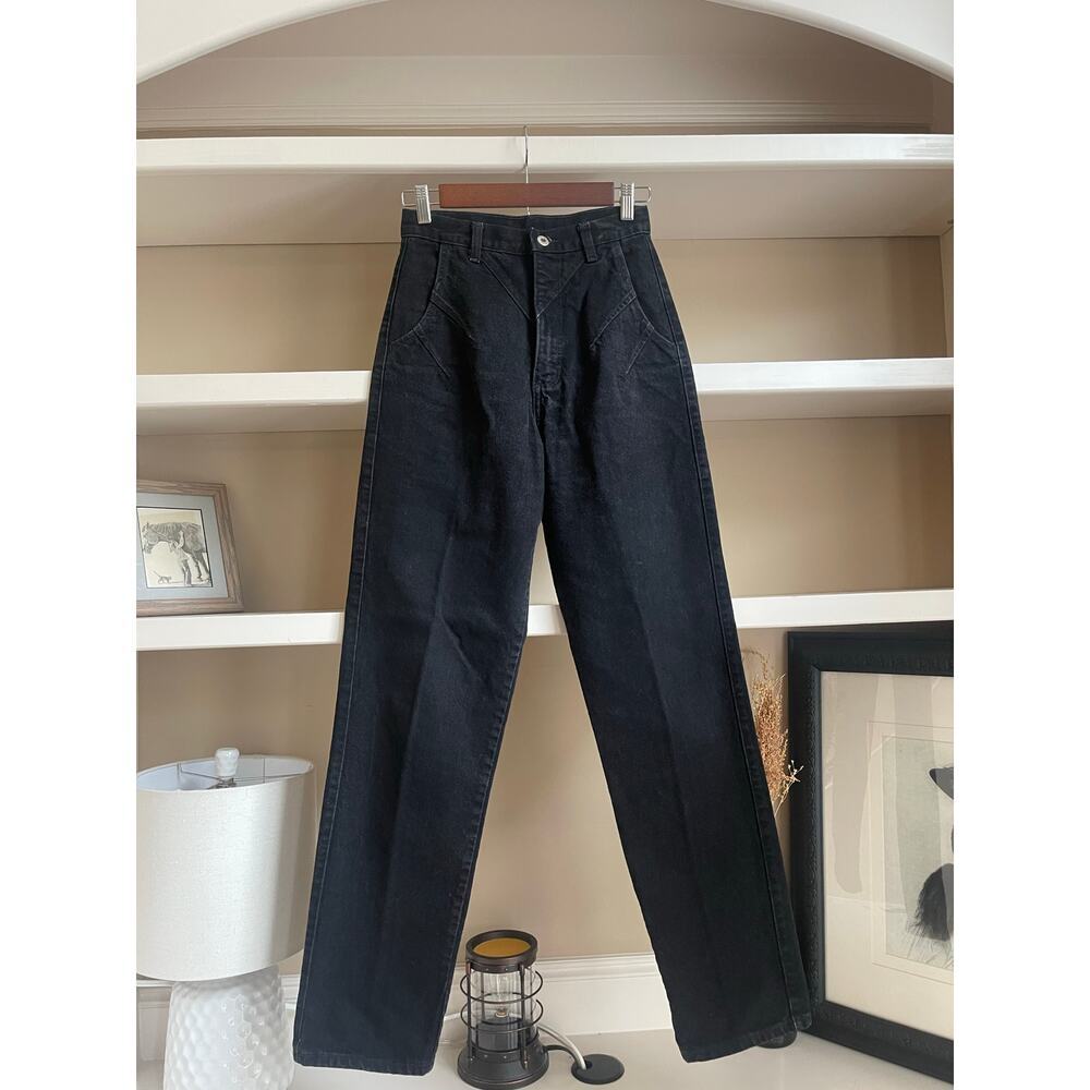 Wrangler Vintage Black Bareback Straight Leg Jeans